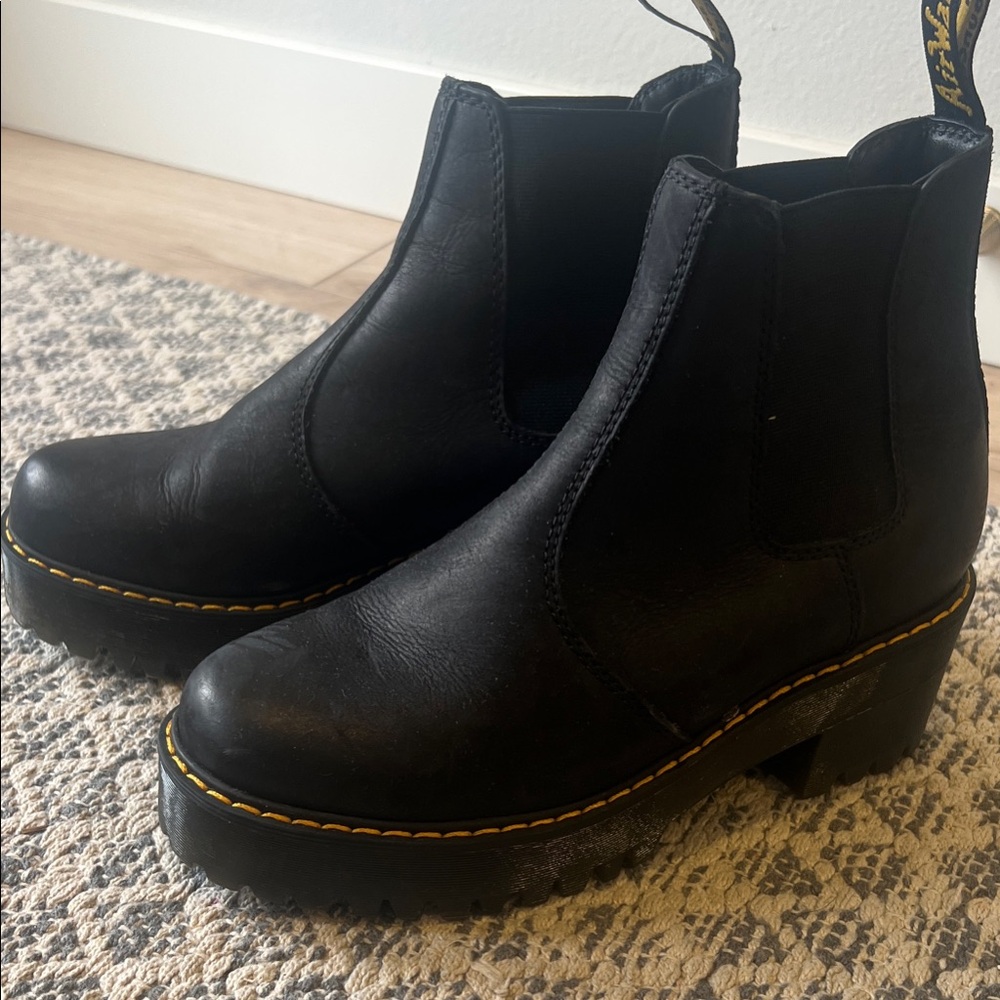 Dr. Martens Black Leather Ankle Boots